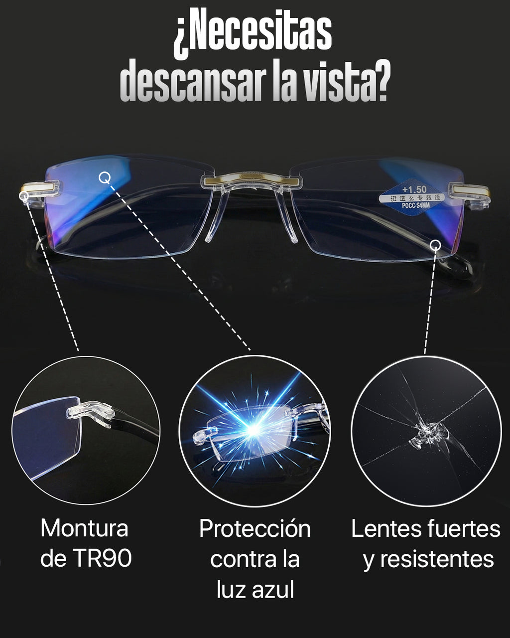 Óculos TR90 Fotocromático Premium